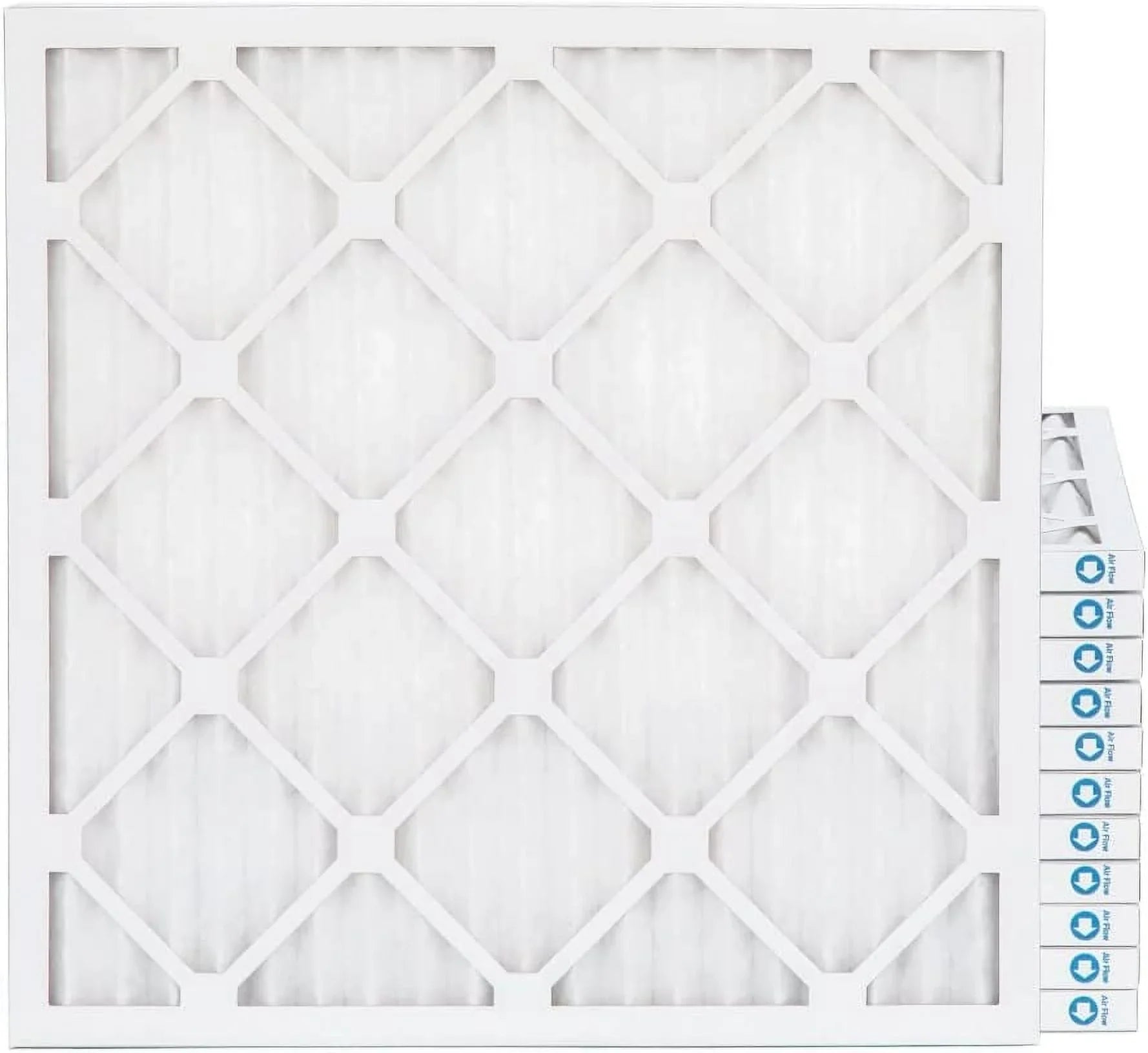 12. MERV Pamlico. Case 2'' Size: X Air By X 8 Of 20X25x2 Filters 1-3/4, HV 24-1/2 White 19-1/2 Pleated Furne