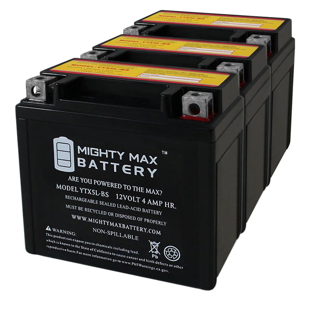 Battery TTR230E 2005 230 - Replaces 12V Yamaha 4AH Pack 3 YTX5L-BS