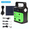 with Outdoor Station Charger Back-up Emergency Solar Power with Flashlights, Electric Camp Lamps 10W Battery Power System Generator Panel, Solar Home Portable USB and