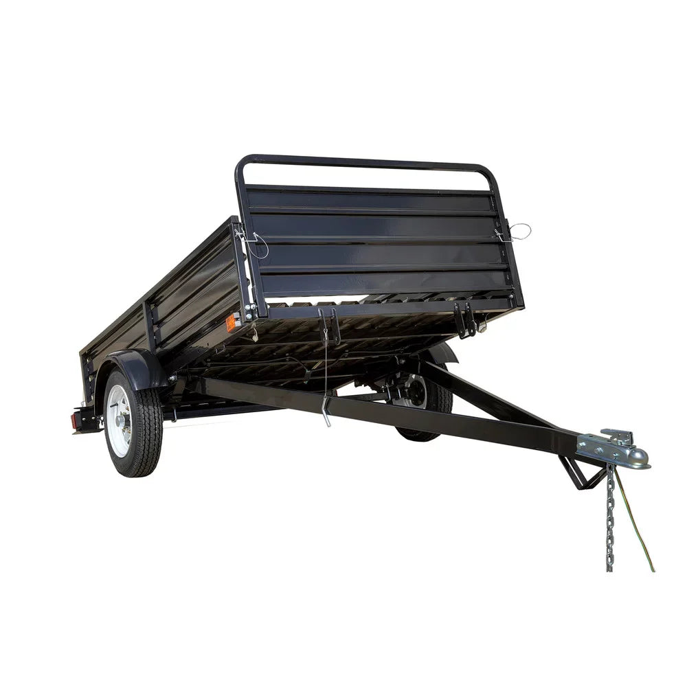 Powder-Coated) ft. 5 Utility 7 Trailer Purpose ft. x (Black Multi