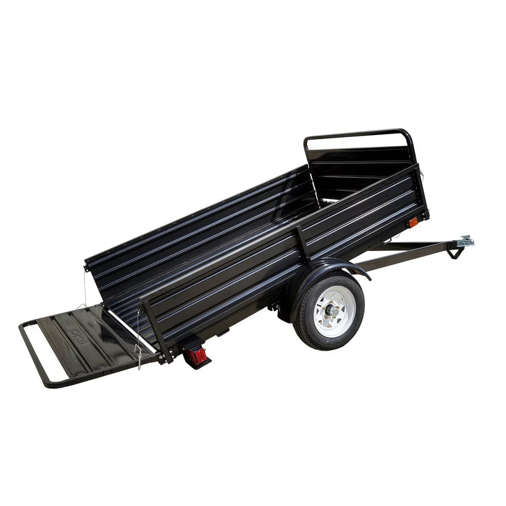 Powder-Coated) ft. 5 Utility 7 Trailer Purpose ft. x (Black Multi