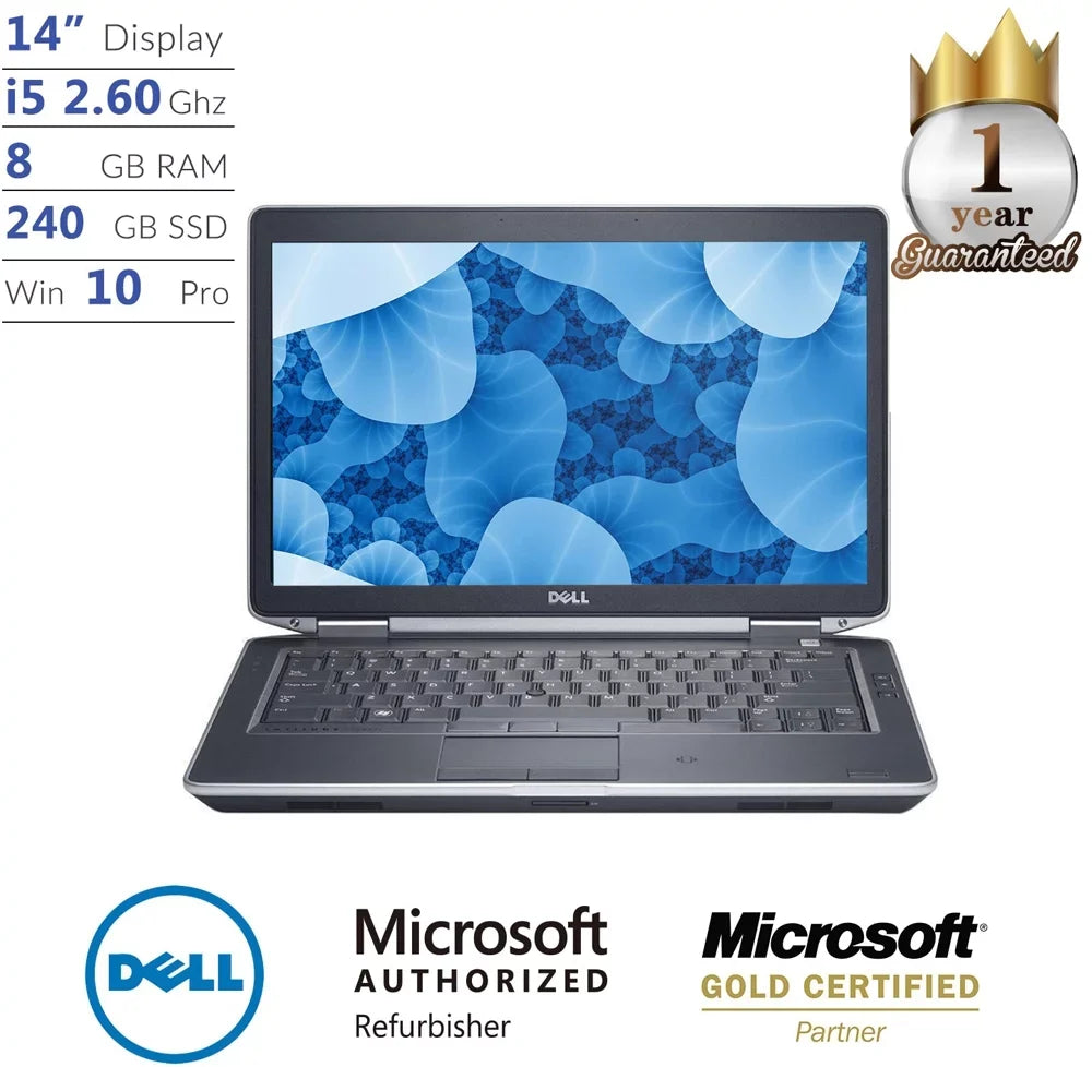Core 8GB Dell 240GB i5 Dual RAM Intel SSD Laptop E6430 Windows 10 Used 64 Gen 3 Bit Dell Professional