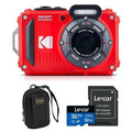 Memory and Card Waterproof Rugged with WPZ2 PIXPRO 32GB Red, HD Camera, Digital Bag Bundle 16MP Camera Full