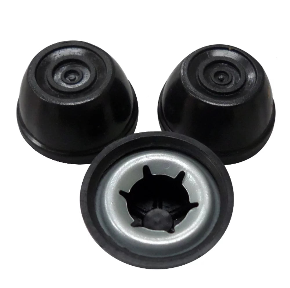 3 Pack Charcoal Wheel Hubcap Center Cover Weber Grill Retainer Cap Kettle