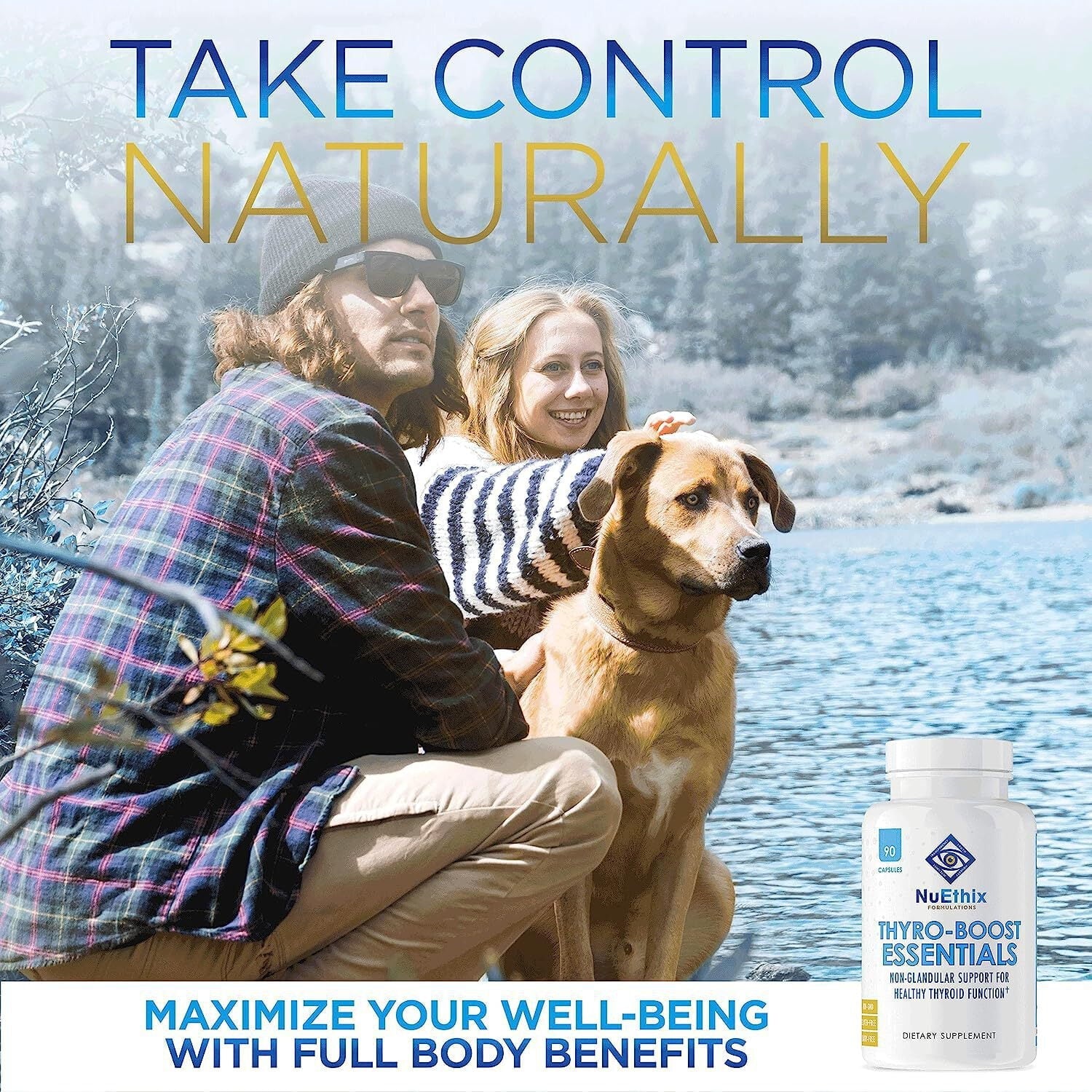 Optimal Support 90 Thyro-Boost with Essentials, Thyroid Non-Glandular Function, NuEthix Capsules