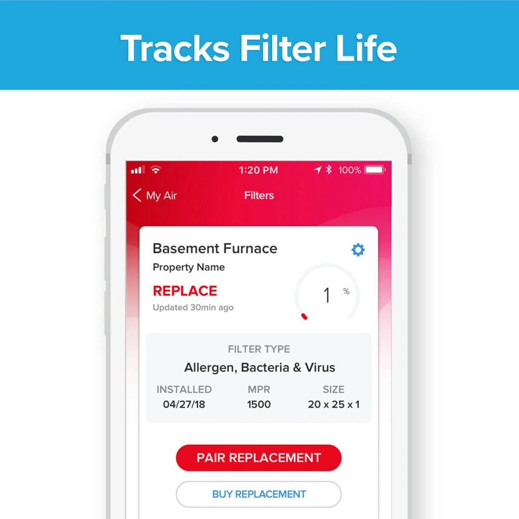 & HVAC Filtrete Home Premium Smart Filter, 2200 1 Pollutants 1 x Filter and MPR, inch Air Allergen x Furnace 20 25