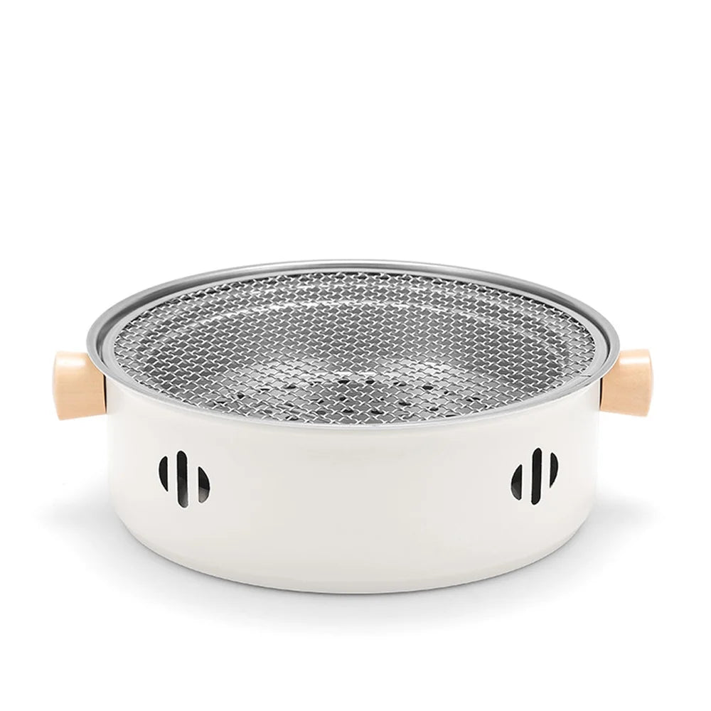 for Portable BBQ Grill, Walmeck Travel and Grill Stainless Charcoal Steel Split Camping