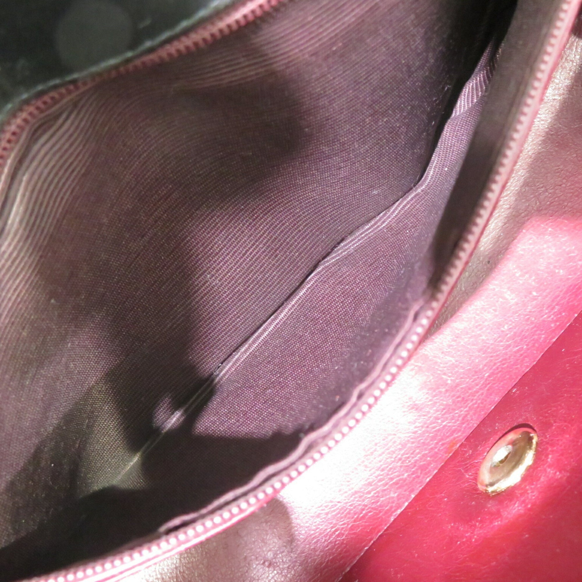 Black Lambskin Chain (Fair) Bag CHANEL Diana Women's Pre-Owned Matelasse Shoulder Chanel Men's