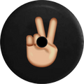Sign RV Peace for Emoji Cover Fingers Backup Jeep Tire Spare Wrangler Inch 33 2019 Camera 2018 Text JL