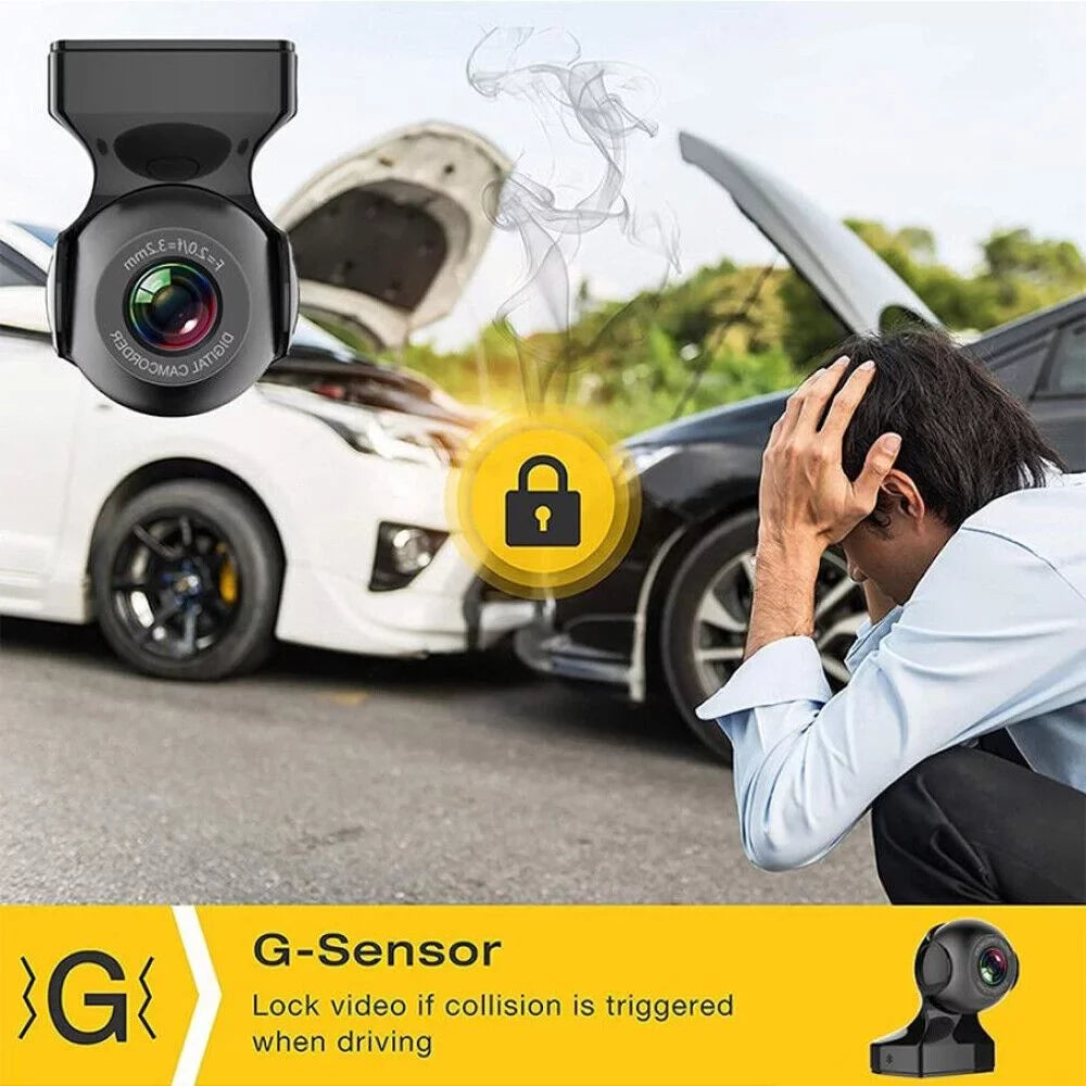 170&deg; - Cam HD Camera WiFi Car Recorder 1080P Cam Dash