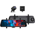 Cam TSUWAY High Included,Black Anti Dash Beam and Reflection,GPS 10"Mirror Antenna TECH