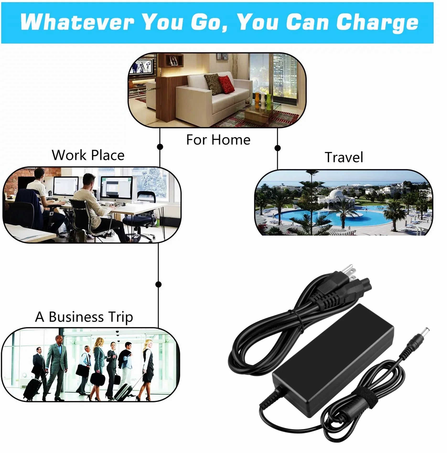 Adapter Cord HT HT 321B 421D HT HT ASRock System HT 420D BOO 400D PS KONKIN For Barebone DC Vision PC Cable HT Replacement / Supply 323B Series Mini 311D Power Charger 312D HT AC HT