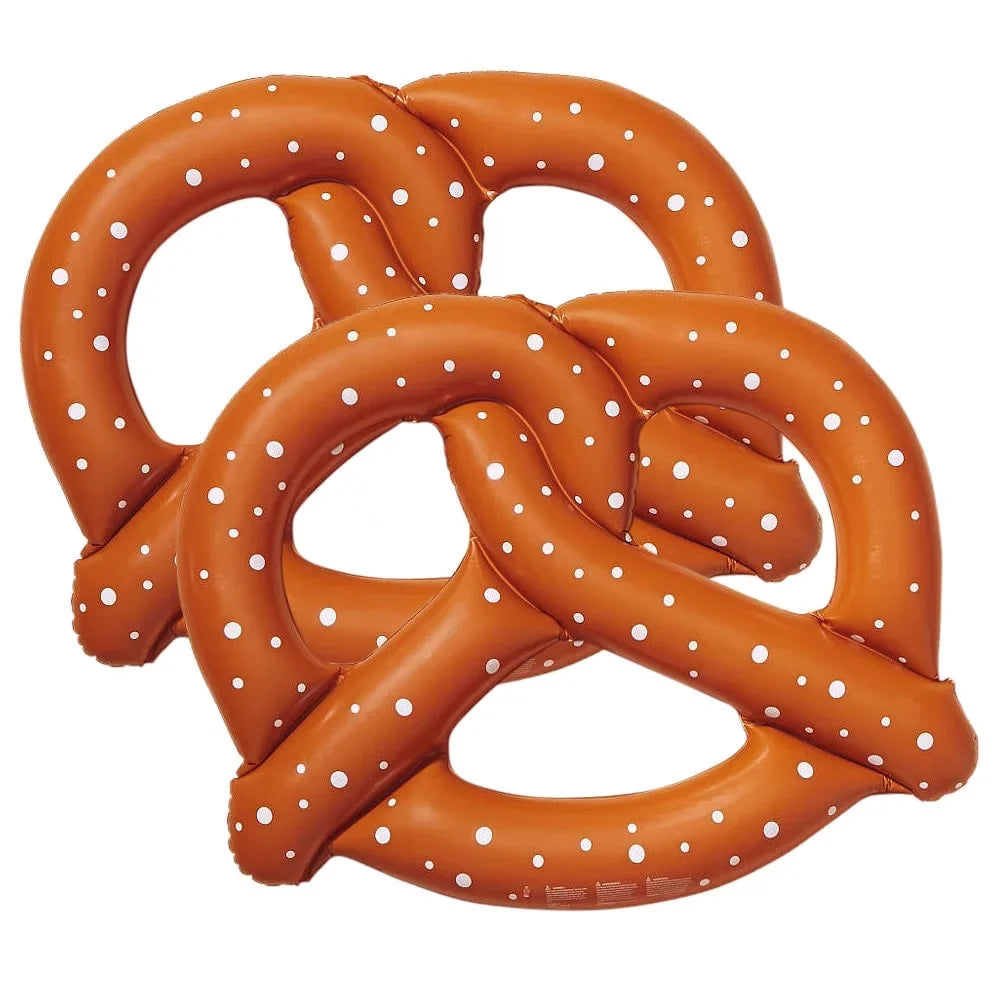 Inflatable Swimline Float, Vinyl Brown Pool Fun Pretzel Giant