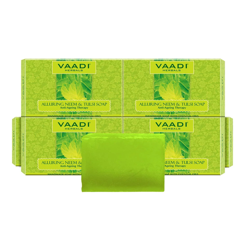 With And X Tulsi E Vaadi Soap Neem Herbals Tree Alluring 75G Vitamin 6 Oil, Tea