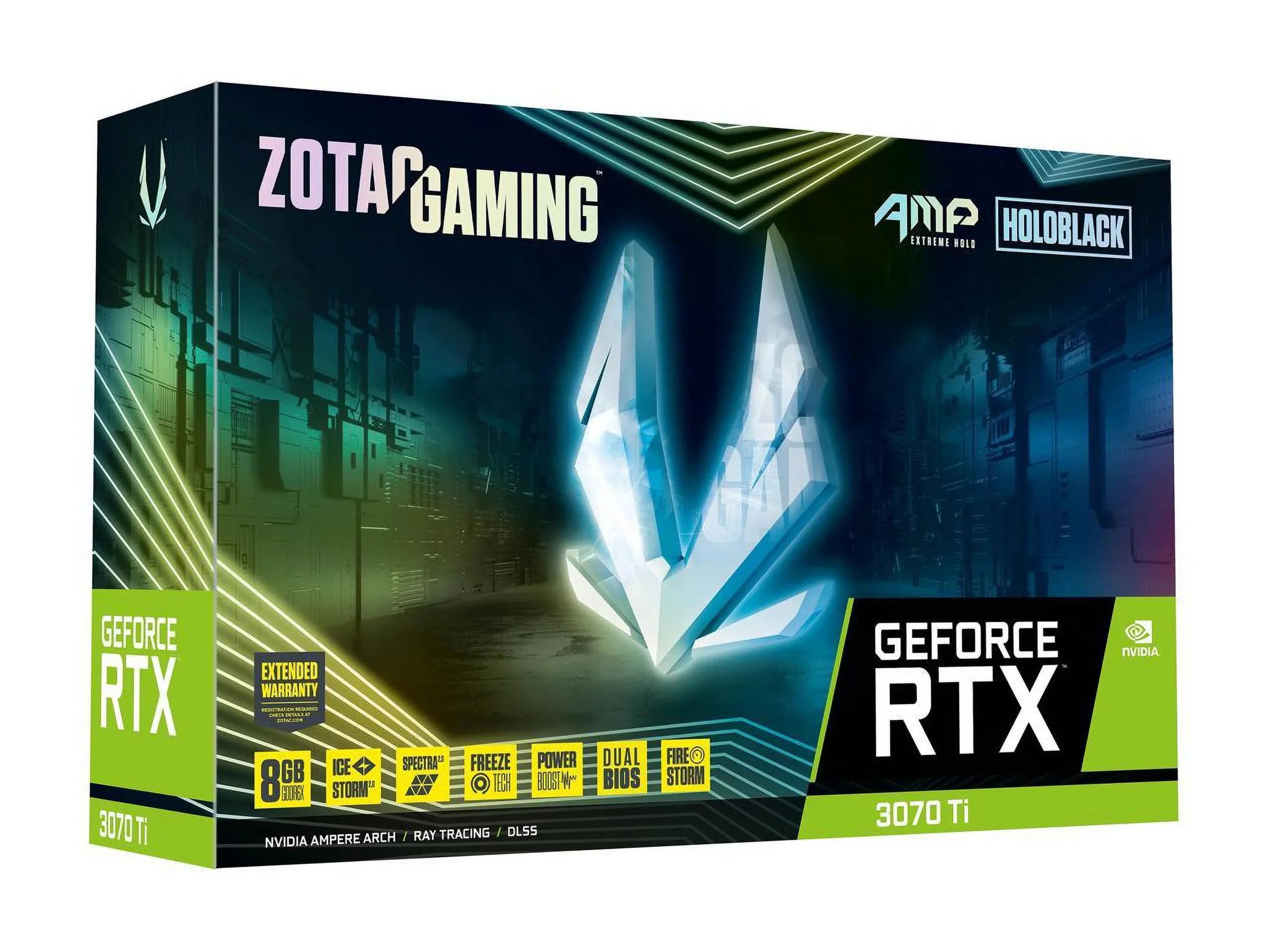 4.0 GDDR6X ATX ZOTAC Ti PCI 3070 Video ZT-A30710B-10P Express RTX Card AMP Holo 8GB GeForce Extreme