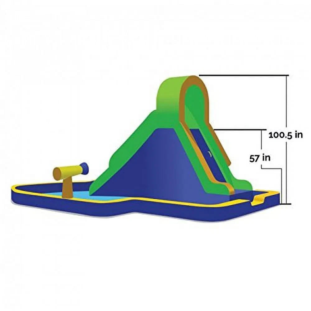 19' Water Zone Slide Blast Hydro Inflatable Rush