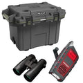 Radio Emergency with Metal/OD Elite 10x42 Bundle Trophy XLT Binoculars 50QT Cooler, Gun and Green,
