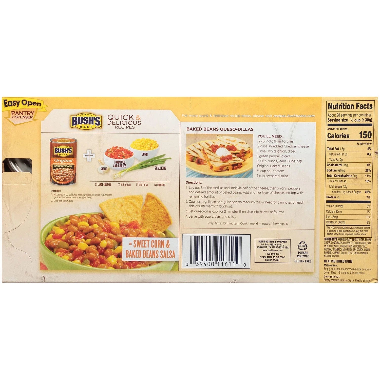 Bushs Beans Original Ct.) (16.5 8 Oz, Baked