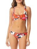 Ring-Detail Top Vince Bikini Separates Swim Women's Camuto Multi) (S, Swimsuit