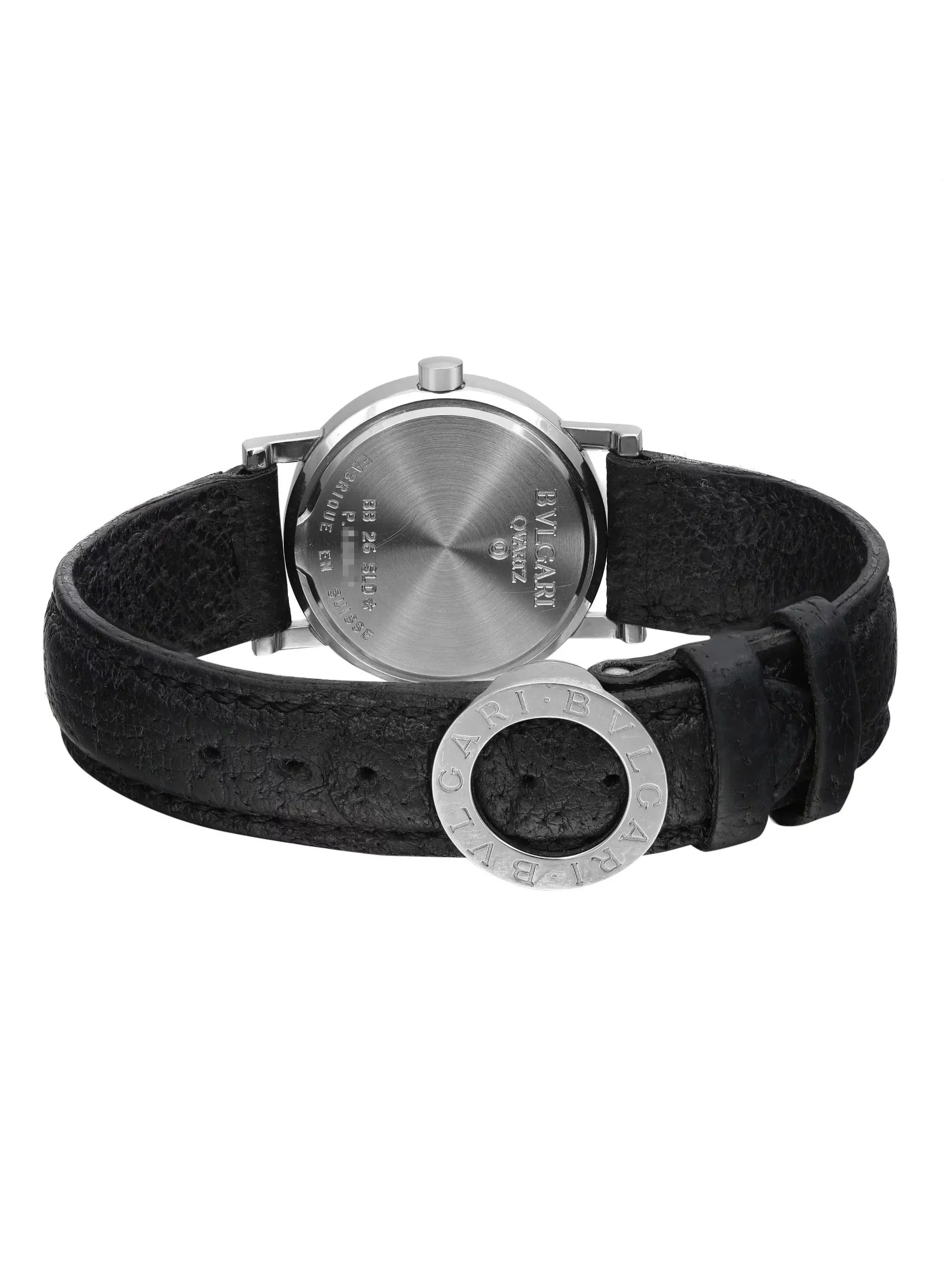 SLD BB Steel 26mm Black 26 Ladies Bvlgari Bvlgari Quartz Dial Watch
