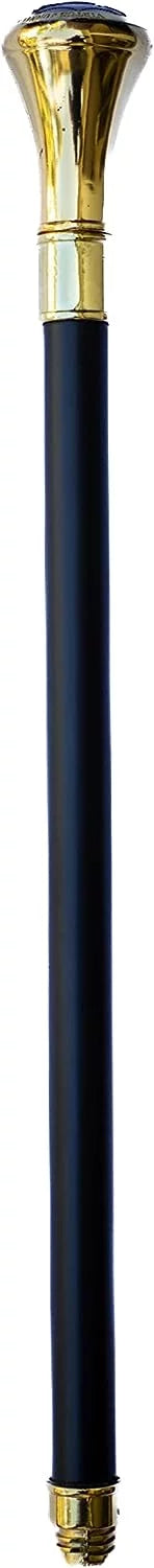Tip Masonic Handle, Rubber Cane Handle, High Shaped Square On Base Compass 37" The Piece 2 Ball Cane of Walking & 2-Tone at Alloy with Embossed Top Logo Dividable Shaft, Metal