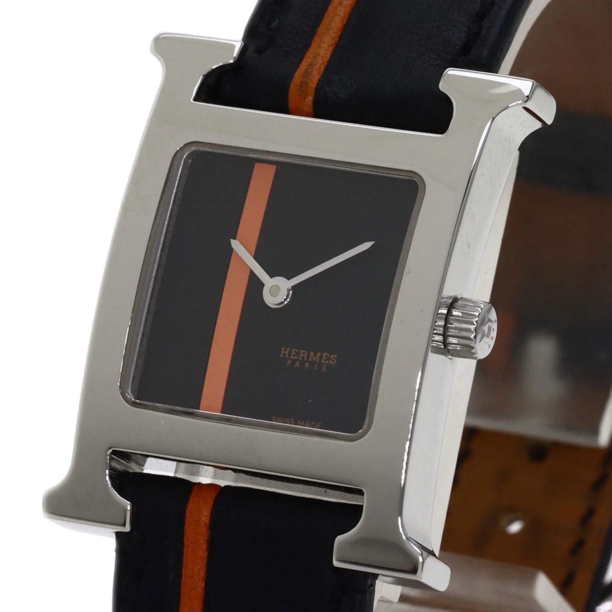 HH1.210 HERMES (Good) Pre-Owned Wristwatch Women's Stainless H Steel/Leather Hermes Watch