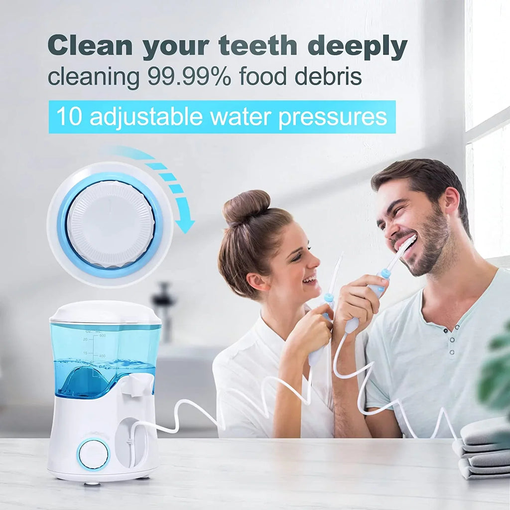 7 Braces for Teeth Multifunctional Dental Flosser Homgeek Tips Teeth Water with 10 White Cleaner Water Adjustable Pressure