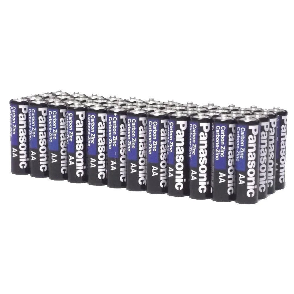 100 Pack 100 Batteries Lot 200 AA + AAA Duty Panasonic Wholesale Batteries Heavy