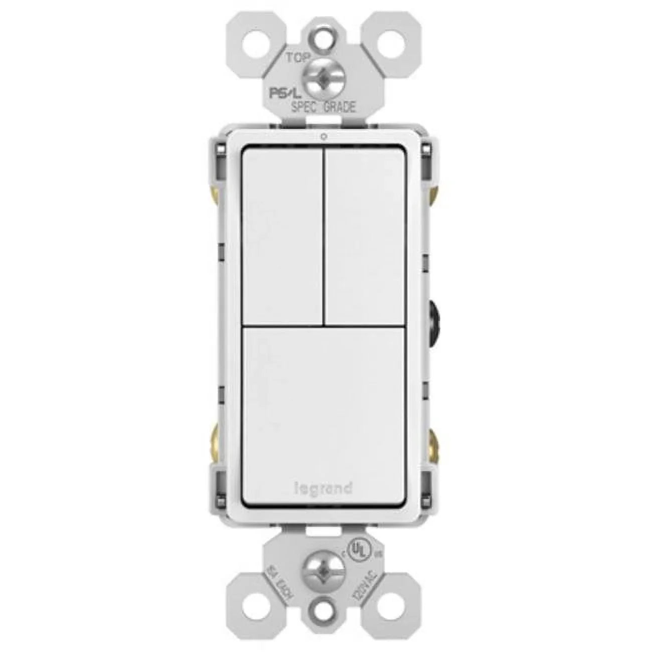 White & Seymour 15A, 1 Switch, Single-Pole Pass Radiant 3 RCD113WCC6 Legrand - Quantity