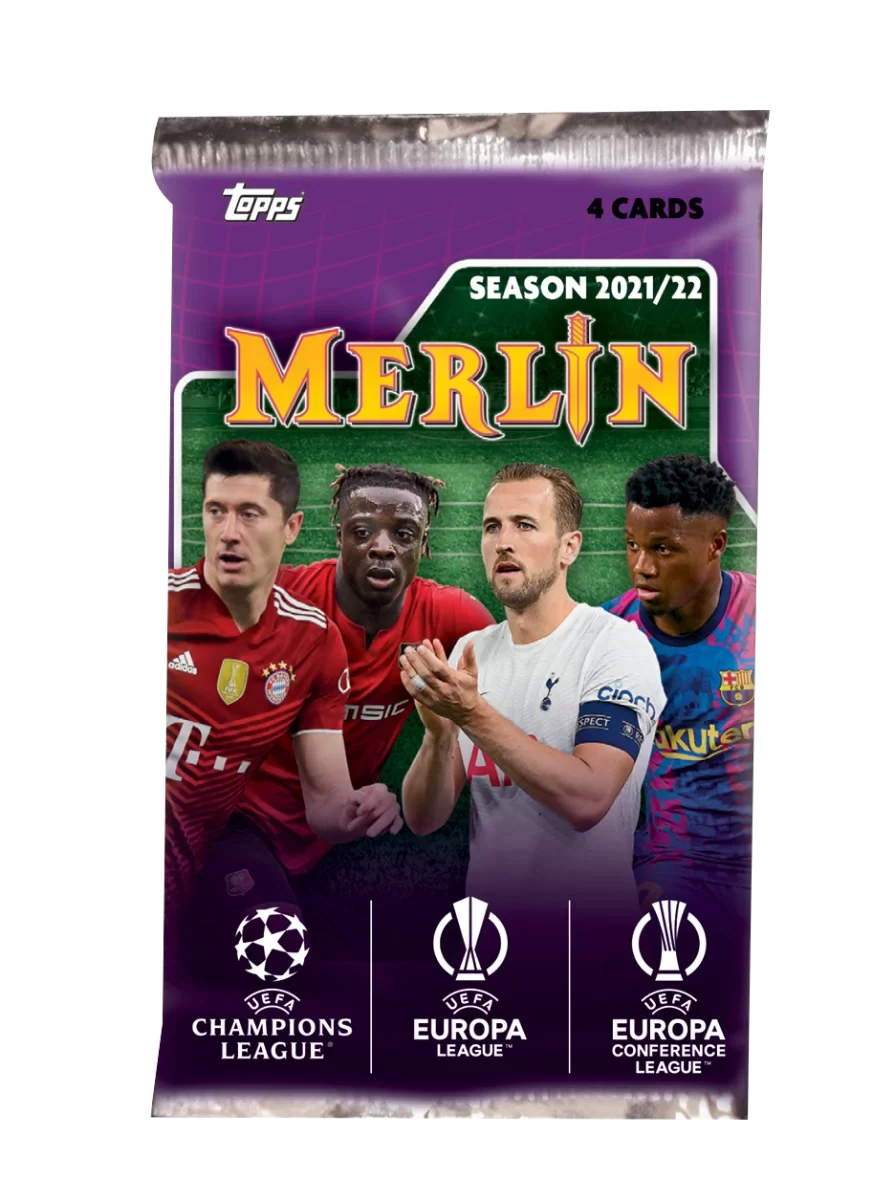 2021-22 Blaster Topps Champions Merlin UEFA Box League