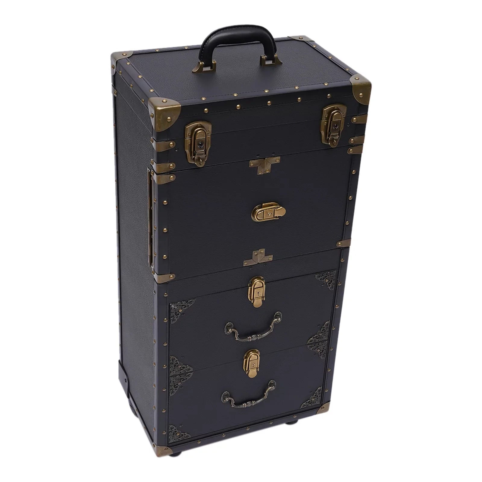 Makeup Salon Hairdressing Aiqidi Beauty Hair Stylist Trolley Luggage Tool Organizer Train Travel with Barber Case Holder Dryer Cosmetic Box Lockable Rolling