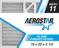 Carrier Aerostar 2 11, 16x20x4 of 1/4 16x20x4 MERV Filter, 1/4, Pleated Air Replacement Box