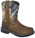 US D(M) Mountain Smoky Western Buffalo 3.5 Boys' Brown Round Wellington Toe Boot