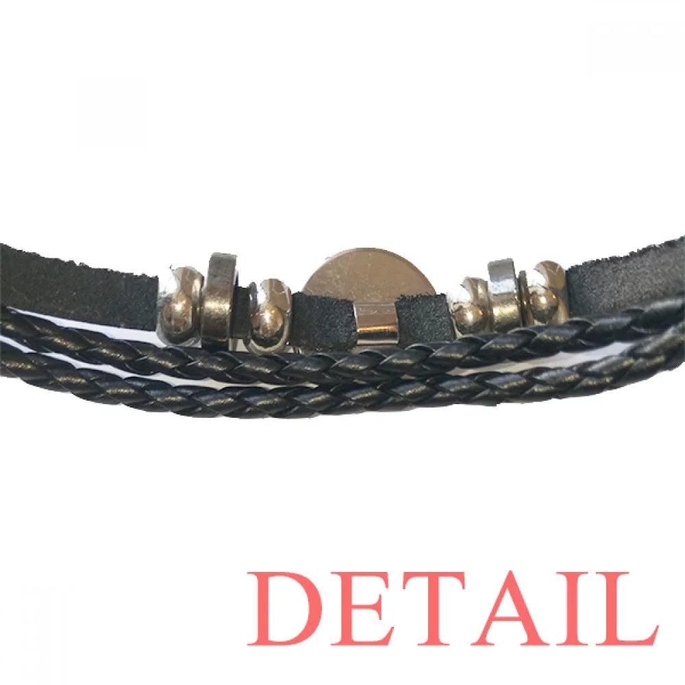 Cute Bracelet Day Valentine's Wristband Leather Red Braided Hearts Rope Happy Woven