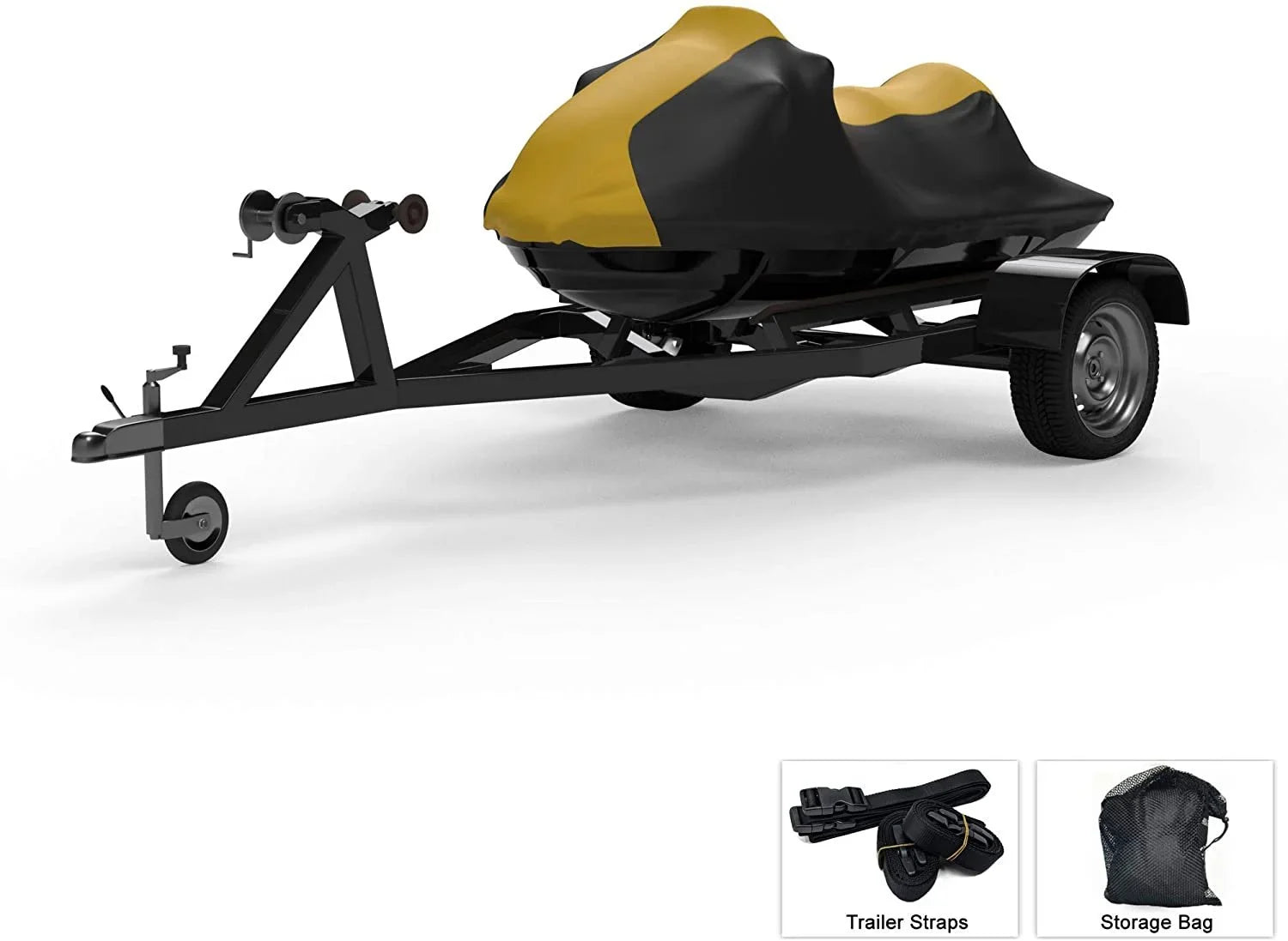 More! and Straps EXR 2021 Yamaha Protects - Rain, - Sun, Bag Yellow/Black Includes All Covers UV Rays, and Trailerable Storage Color Ski - for Weather - Trailer from Weatherproof Jet