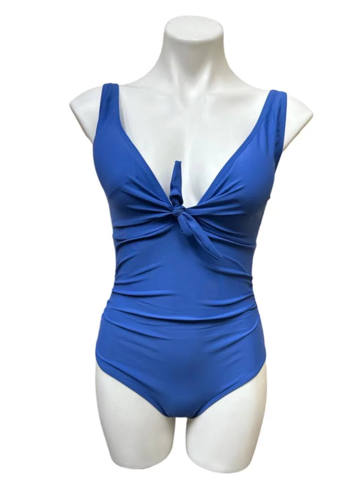 Sweetheart Tie Miller BLUE One Nicole YONDER Center Piece US Small Swimsuit,
