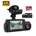 With Night Vision£¬GPS£¬Parking With Abask Inside 4K - Card Front 32GB Angle A8 Mode£¬G-Sensor£¬Loop 170¡ã/140¡ã - 1080P Recording£¬WDR cam Dashcam Dual and