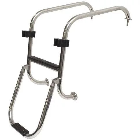Steel Polished Stainless Boarding 2-Step Basscat | 49503 Ladder Folding Boat