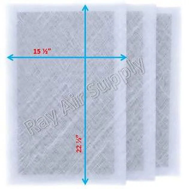WHITE SUPPLY RAYAIR Replacement Compatible Pack) Filter (3 17x25 Air with MicroPower Cleaner Pads Guard