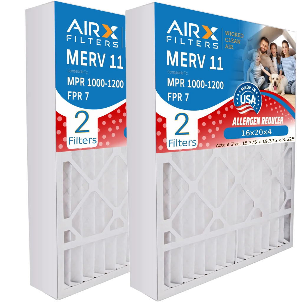 Comparable to Filter 7 with 11 Made AIRX MPR 1200 Compatible Premium 16x20x4 MPR 16x20x4 AIR. by CLEAN & FILTERS Filter Furnace Air Pack 2 TopTech USA 1000, TT-FM-1620 WICKED FPR MERV