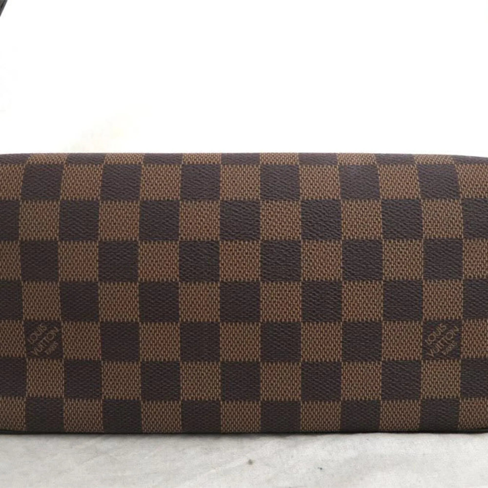 Canvas (Good) Shoulder Louis Vuitton Hardware Blau One Gold Recoleta Pre-Owned Handle Damier Women's N51299 x Bag