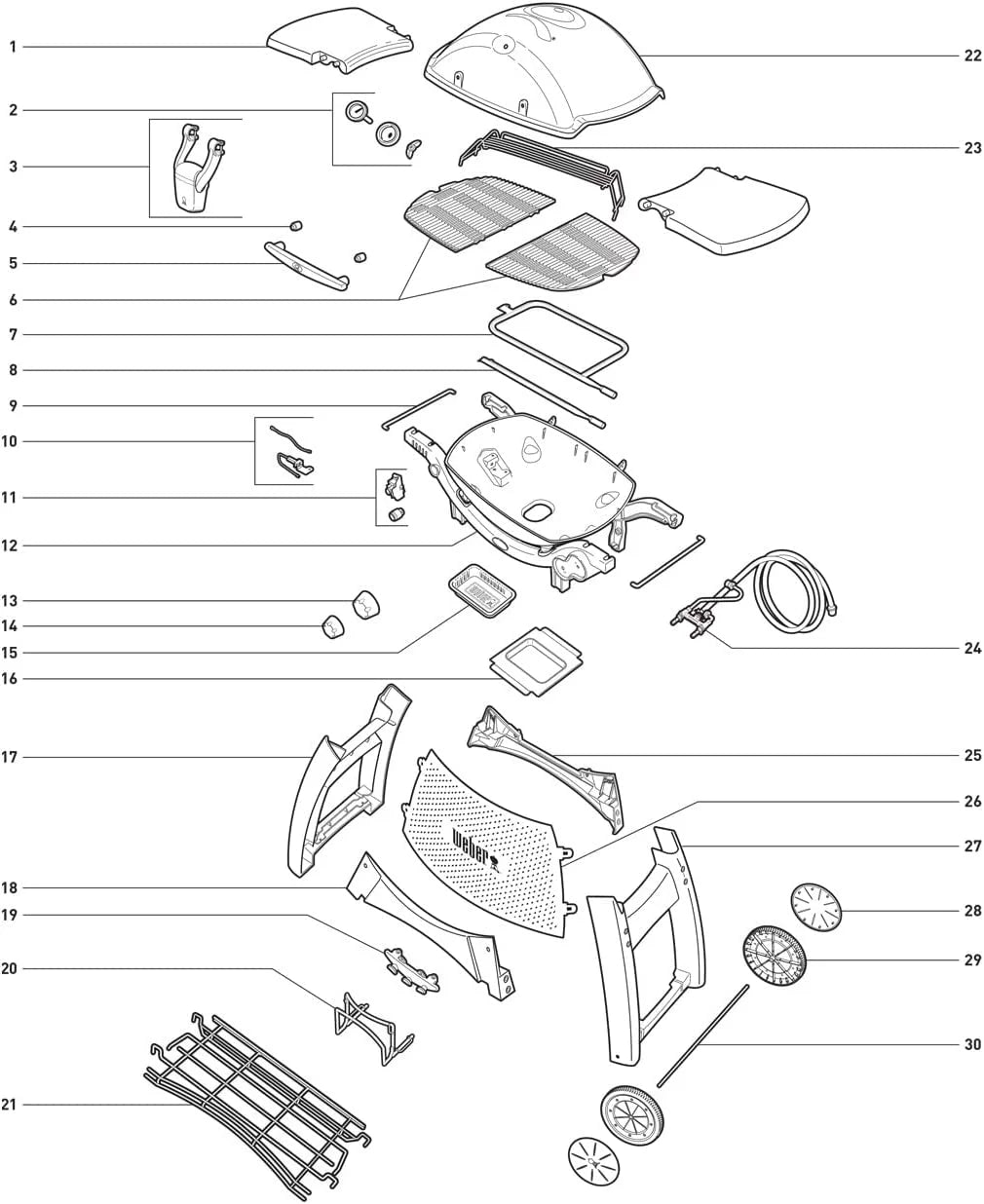 Weber Grill 80452 Gas Replacement Kit Q320 Igniter