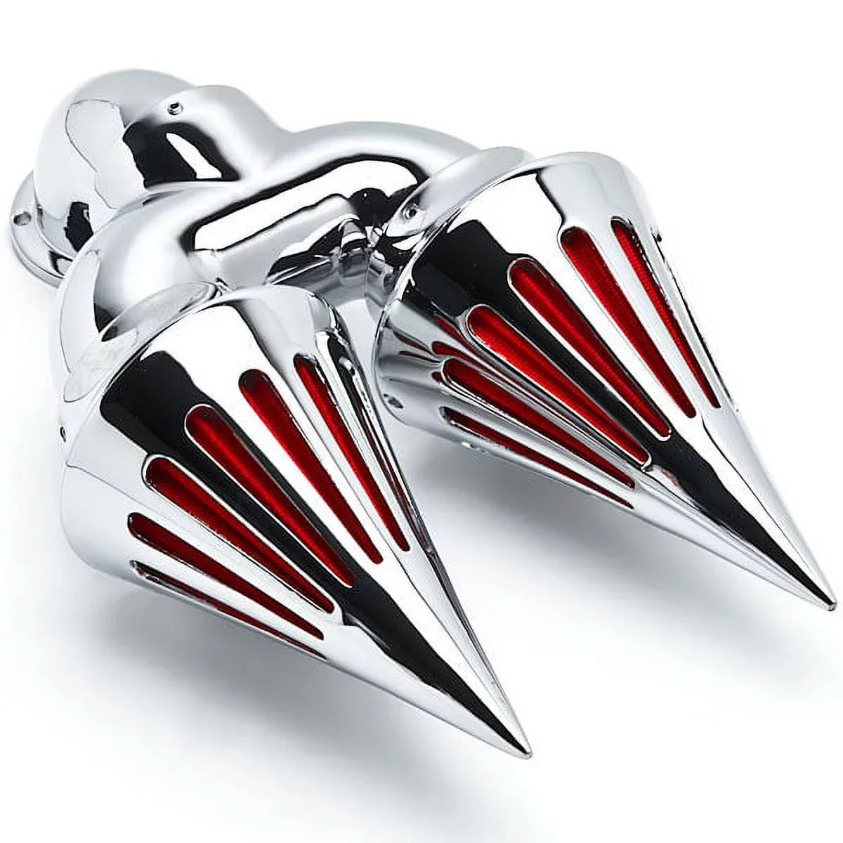 Chrome Applications Cleaner Dual Custom Intake Kit Compatible Filter Harley-Davidson Air Sportster Krator Spike with