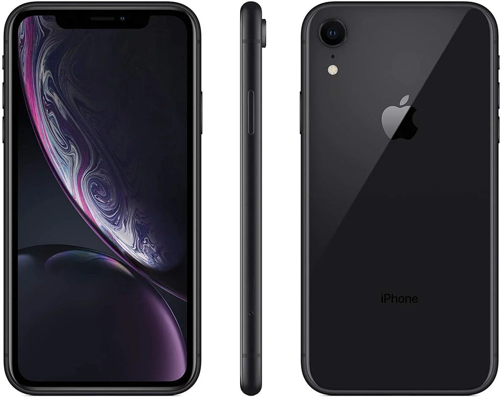 iPhone Box Unlocked) (Refurbished) Apple 64GB (Fully Black A1984 Gift Restored w/ XR
