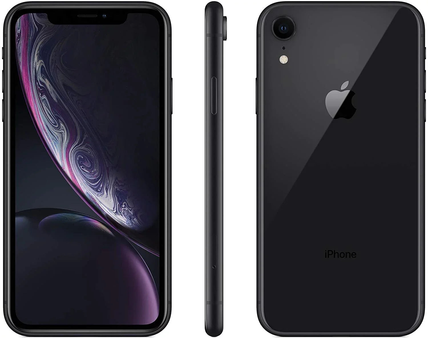 iPhone Box Unlocked) (Refurbished) Apple 64GB (Fully Black A1984 Gift Restored w/ XR