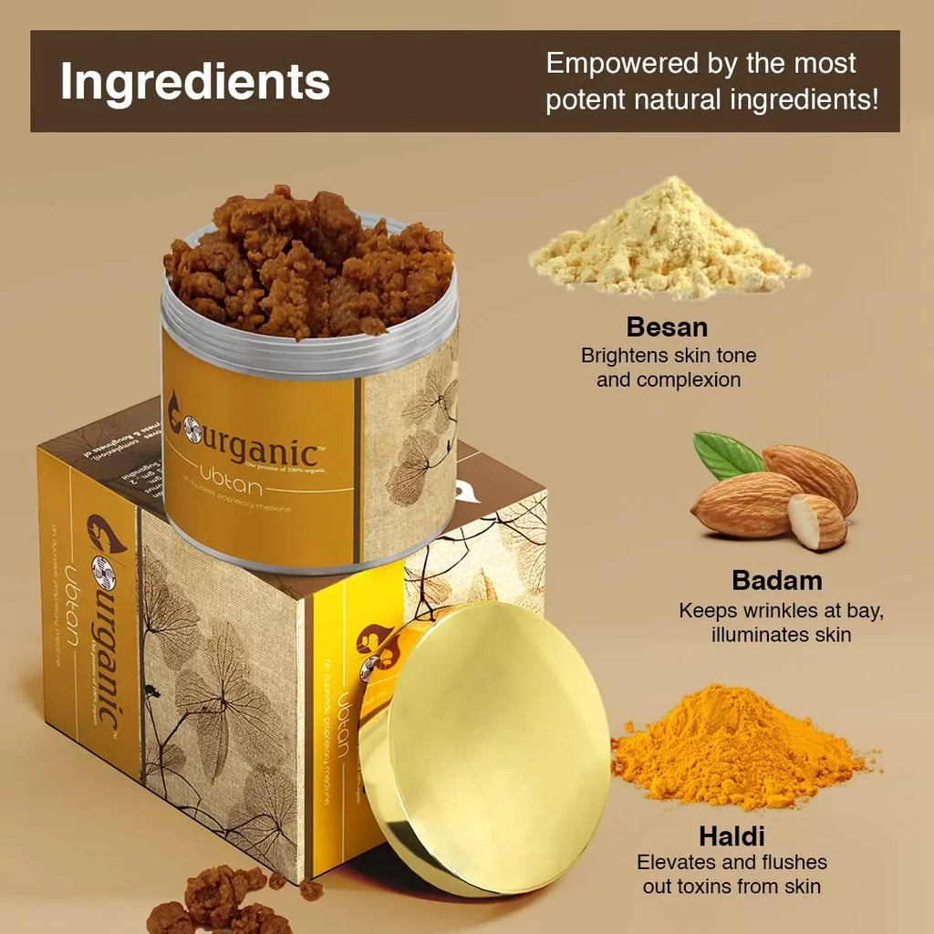 Ubtan From Harmful and 100gm, Skin; Deposits for of Aryanveda 2 - Pack and Removal Dirt Exfoliation of