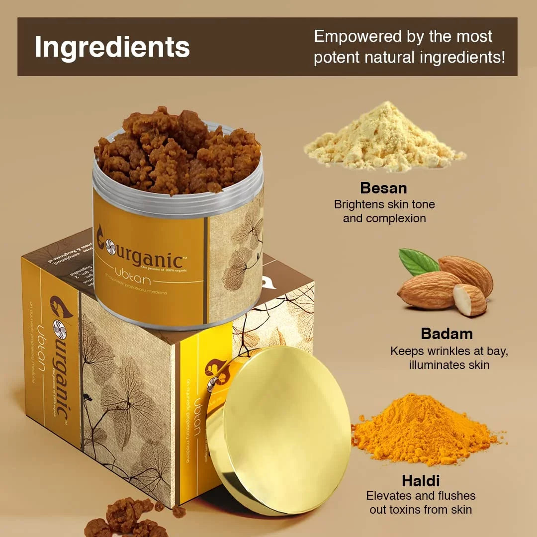 Ubtan From Harmful and 100gm, Skin; Deposits for of Aryanveda 2 - Pack and Removal Dirt Exfoliation of