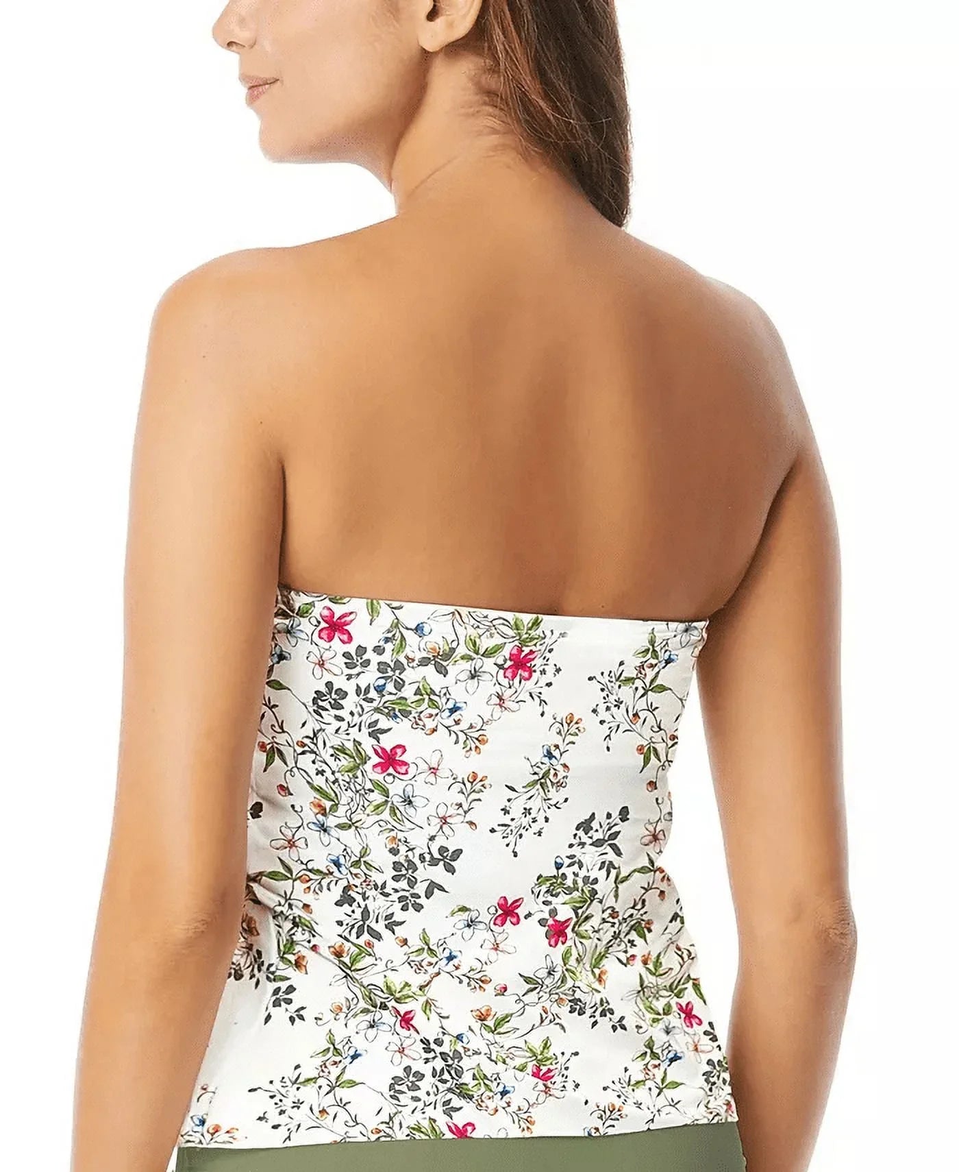 Top, Bandeau Vince Small Swim Draped Camuto US Tankini IVORY