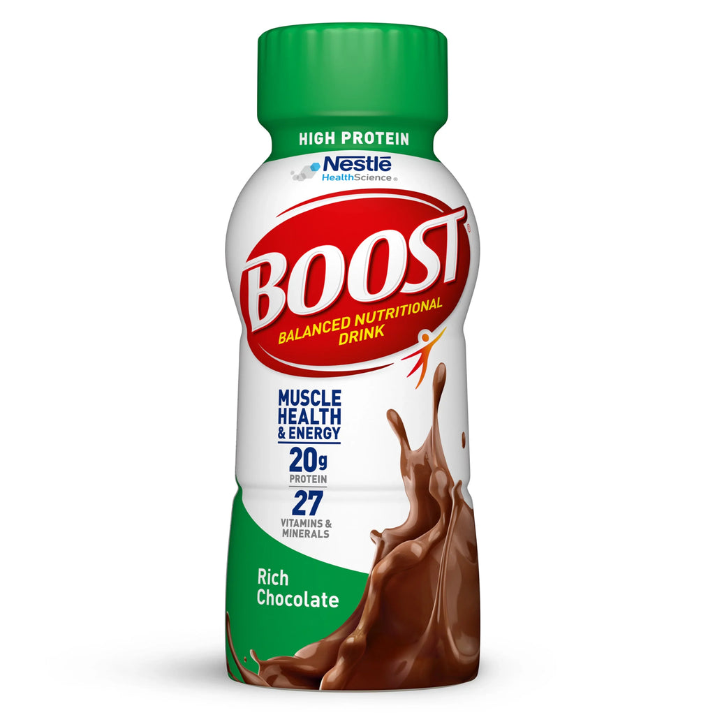 '- 24 High Protein Nutritional 20g Count 12 Packs) Protein, Chocolate, Drink, BOOST (2 Rich