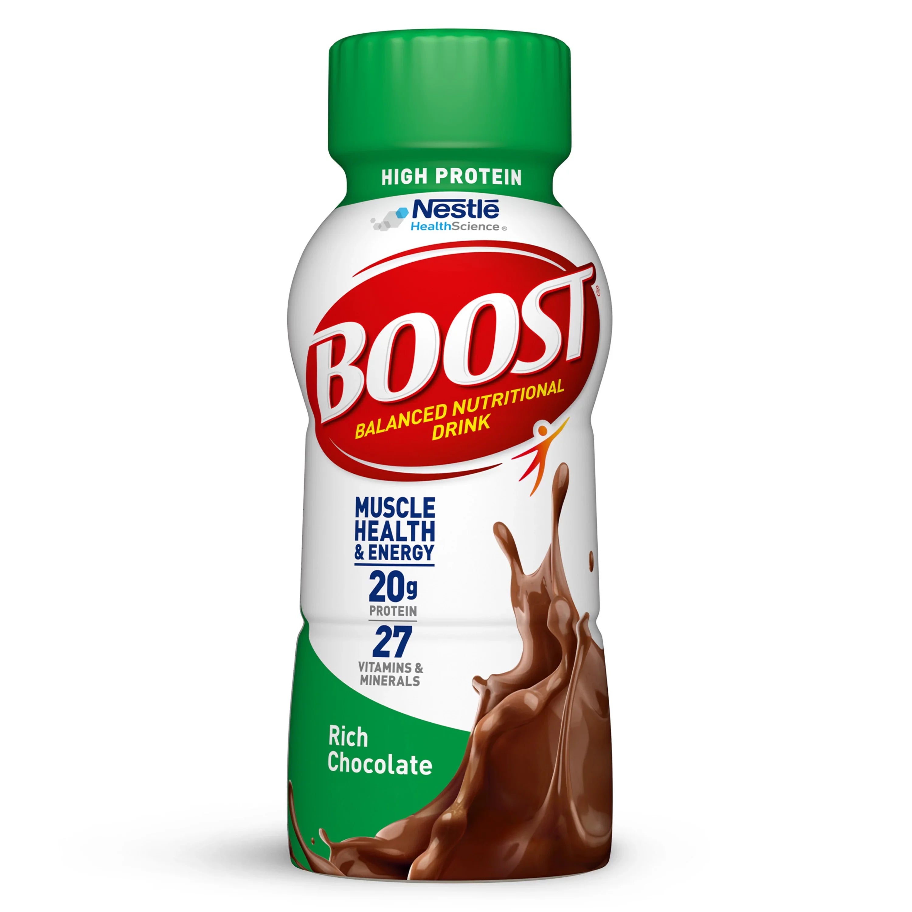 '- 24 High Protein Nutritional 20g Count 12 Packs) Protein, Chocolate, Drink, BOOST (2 Rich